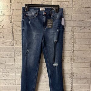 Nicole miller new york soho high rise slim straight jeans NWT 12